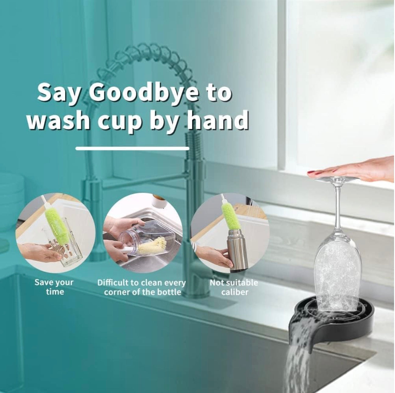 High-Pressure Glass/Cup Rinser for Your Kitchen Sink
