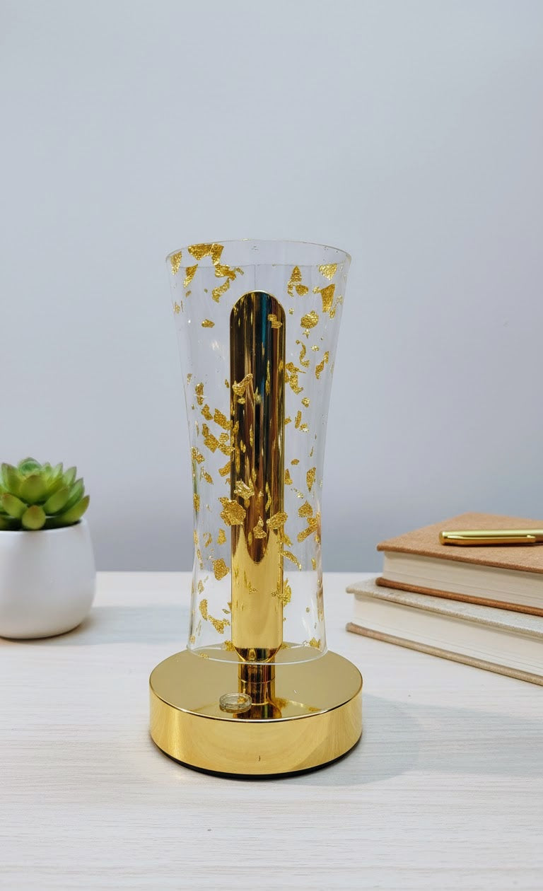 Frosted Glitter Crystal Table Lamp